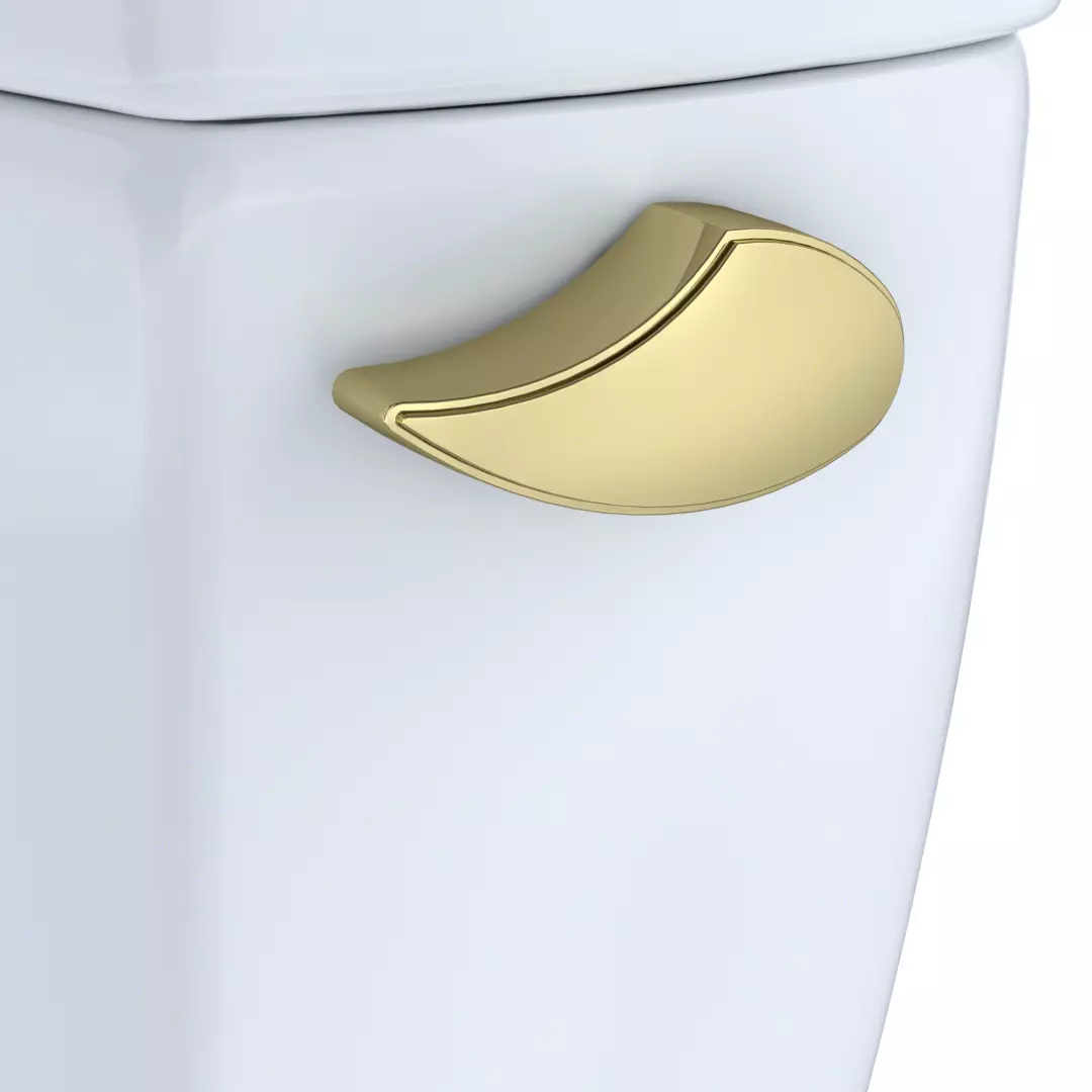 RIGHT HAND TRIP LEVER (ST743 and ST706) - POLISHED BRASS For DRAKE and CARUSOE TOILET TANK material