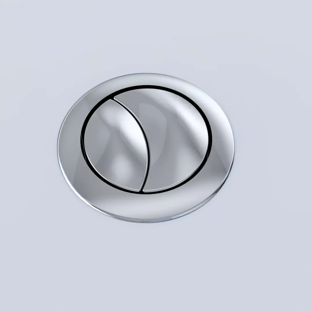 PUSH BUTTON SPARE PART (DUAL FLUSH THU337#CP + 9AU278) - POLISHED CHROME For MS654 material