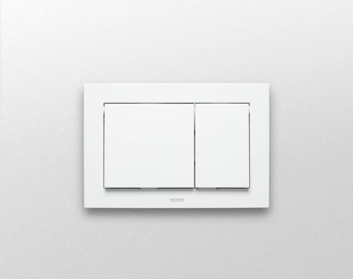 PUSH PLATE - RECTANGLE WHITE PLASTIC FOR IN WALL TANK SYSTEM material