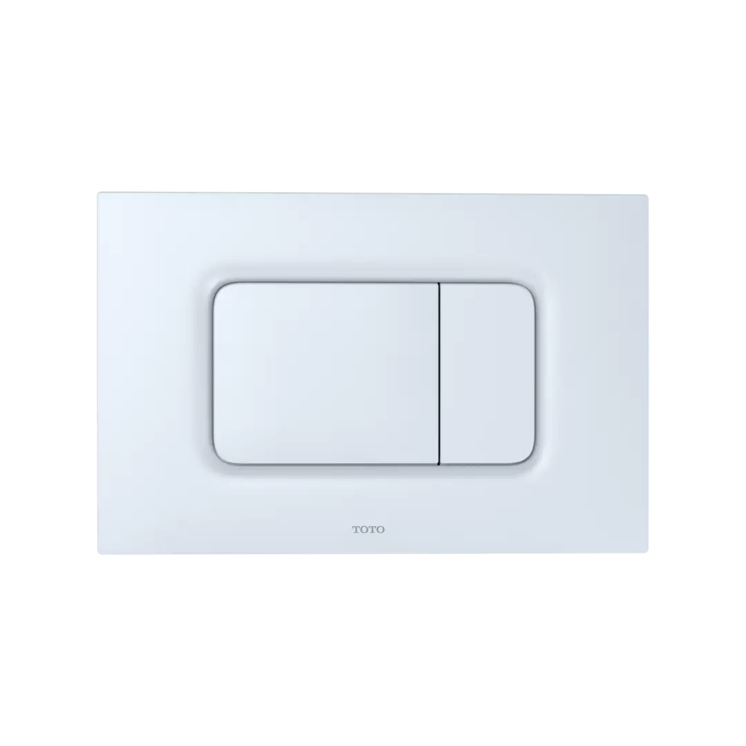 Dual Flush Rectangle Push Button Plate for Select DuoFit In-Wall Tank Unit, White Matte - YT920#WH material