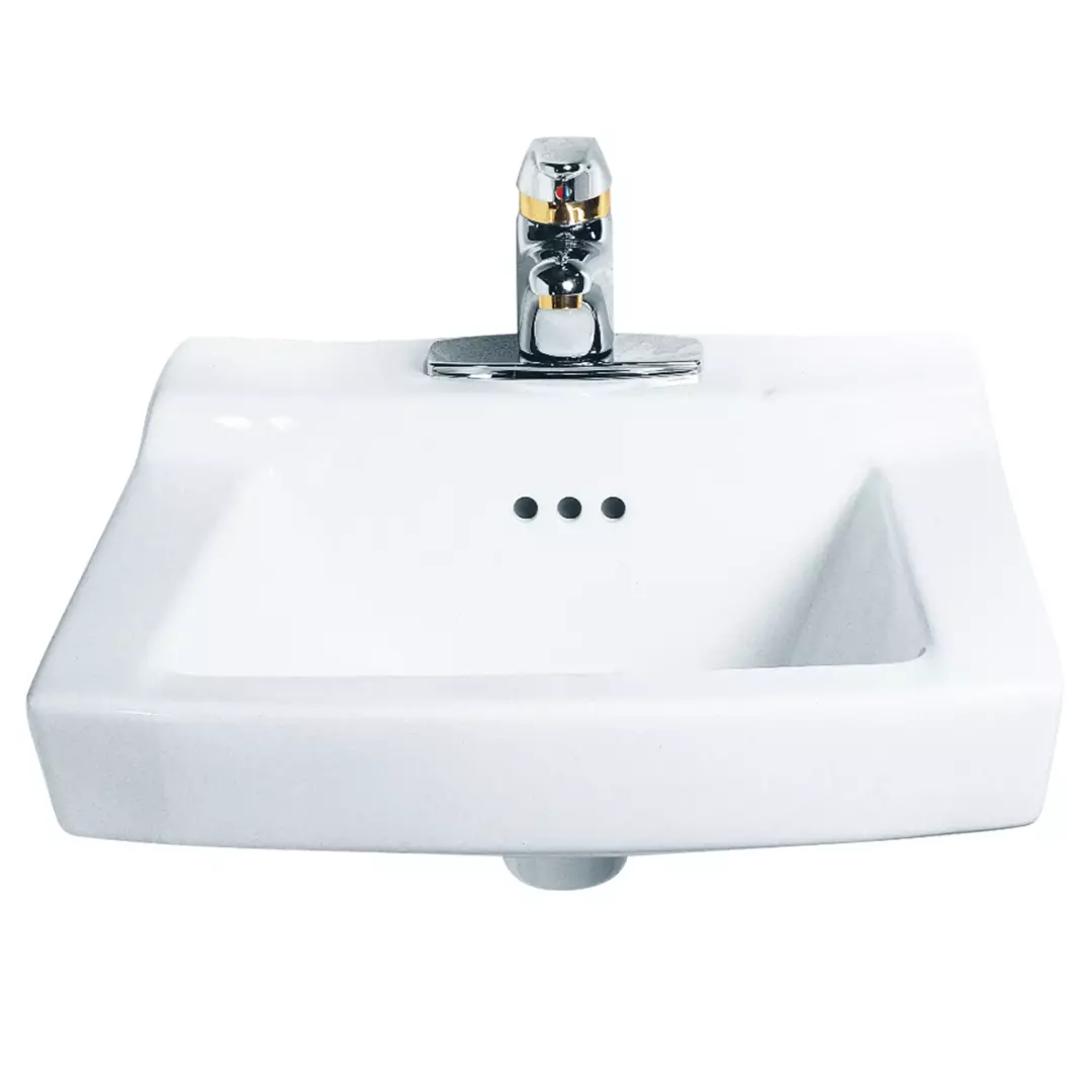 Comrade® Wall-Hung Sink With 4-Inch Centerset, Wall Hanger Included material