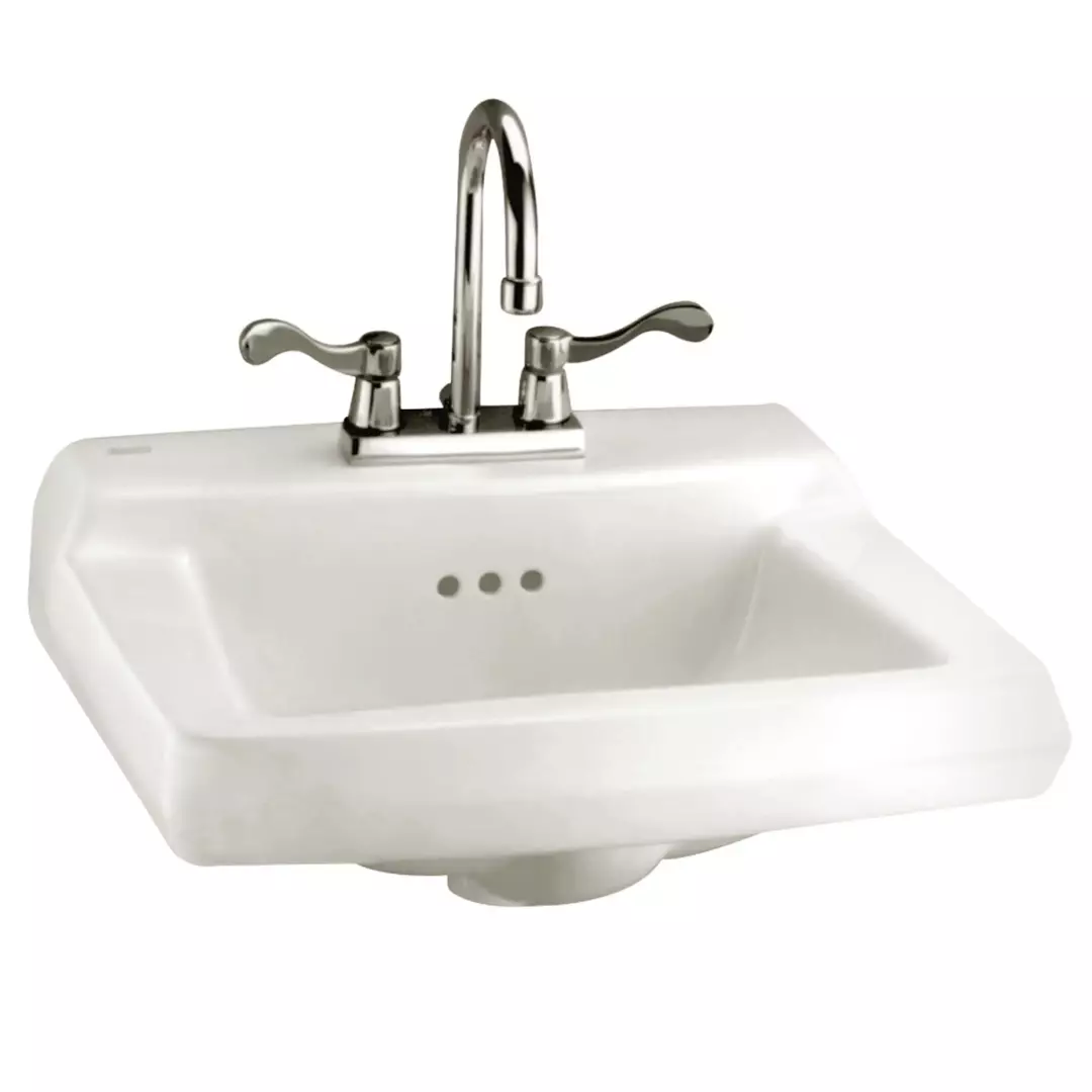 Comrade® Wall-Hung Sink With 4-Inch Centerset, for Concealed Arms material