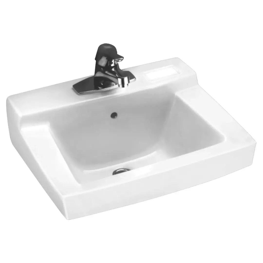 Declyn® Wall-Hung Sink Less Overflow with 4-Inch Centerset, for Concealed Arms material