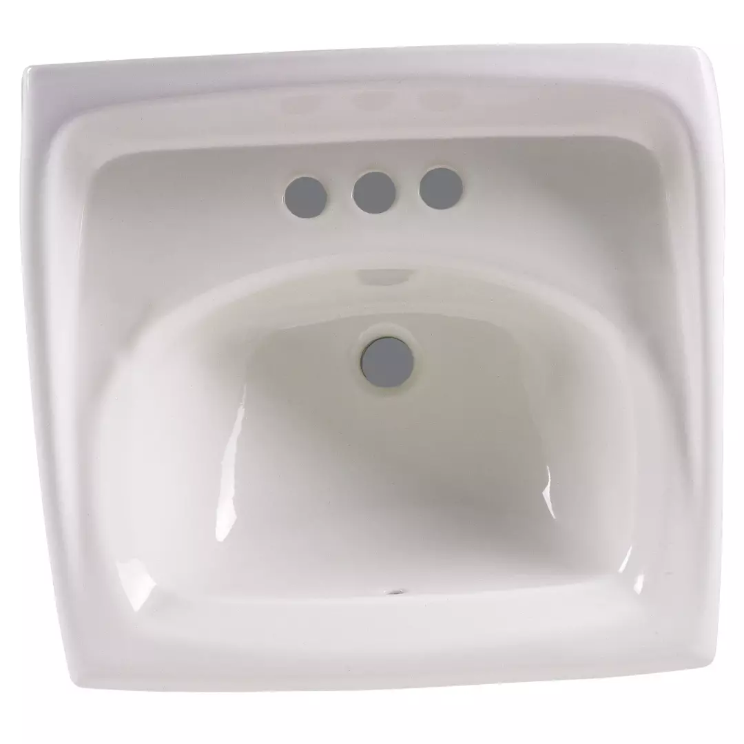 Lucerne Wall-Hung Sink With 4-Inch Centerset material