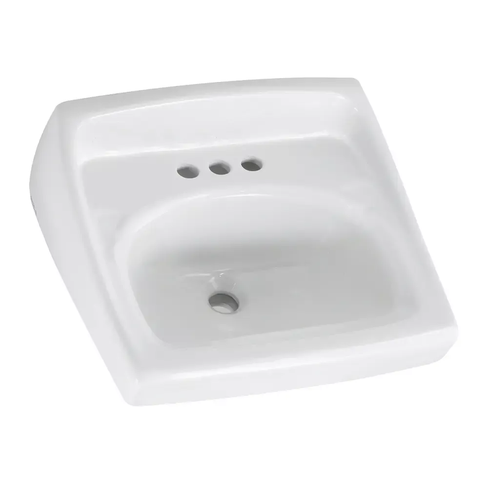 Lucerne Wall-Hung Sink Less Overflow With 4-Inch Centerset material