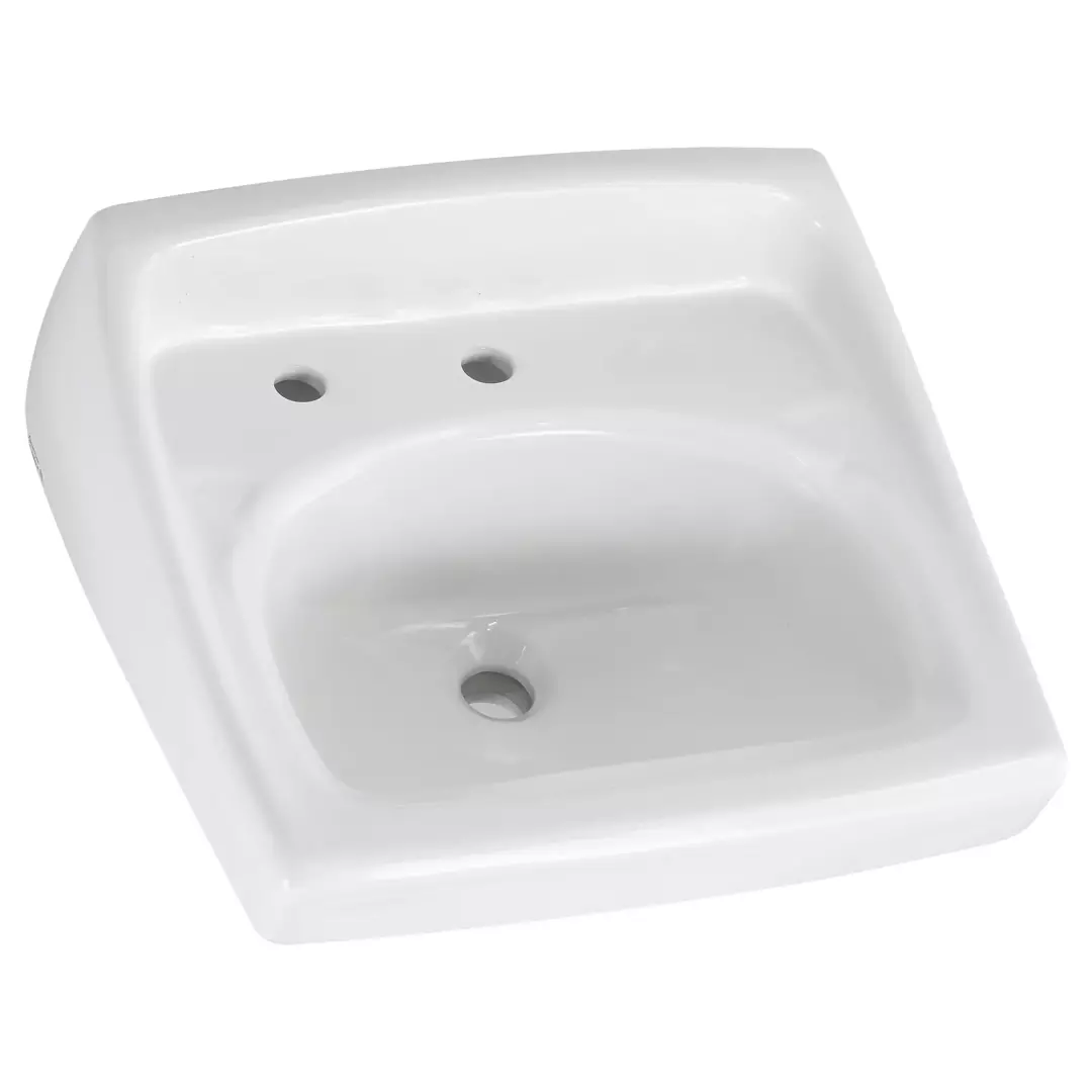 Lucerne Wall-Hung Sink With Center Hole Only and Extra Left-Hand Hole material