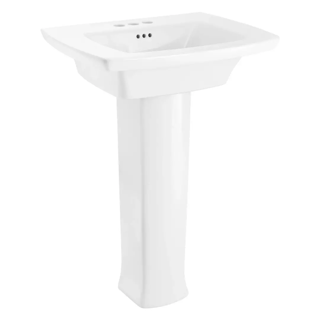 Edgemere® 4-Inch Centerset Pedestal Sink Top and Leg Combination material