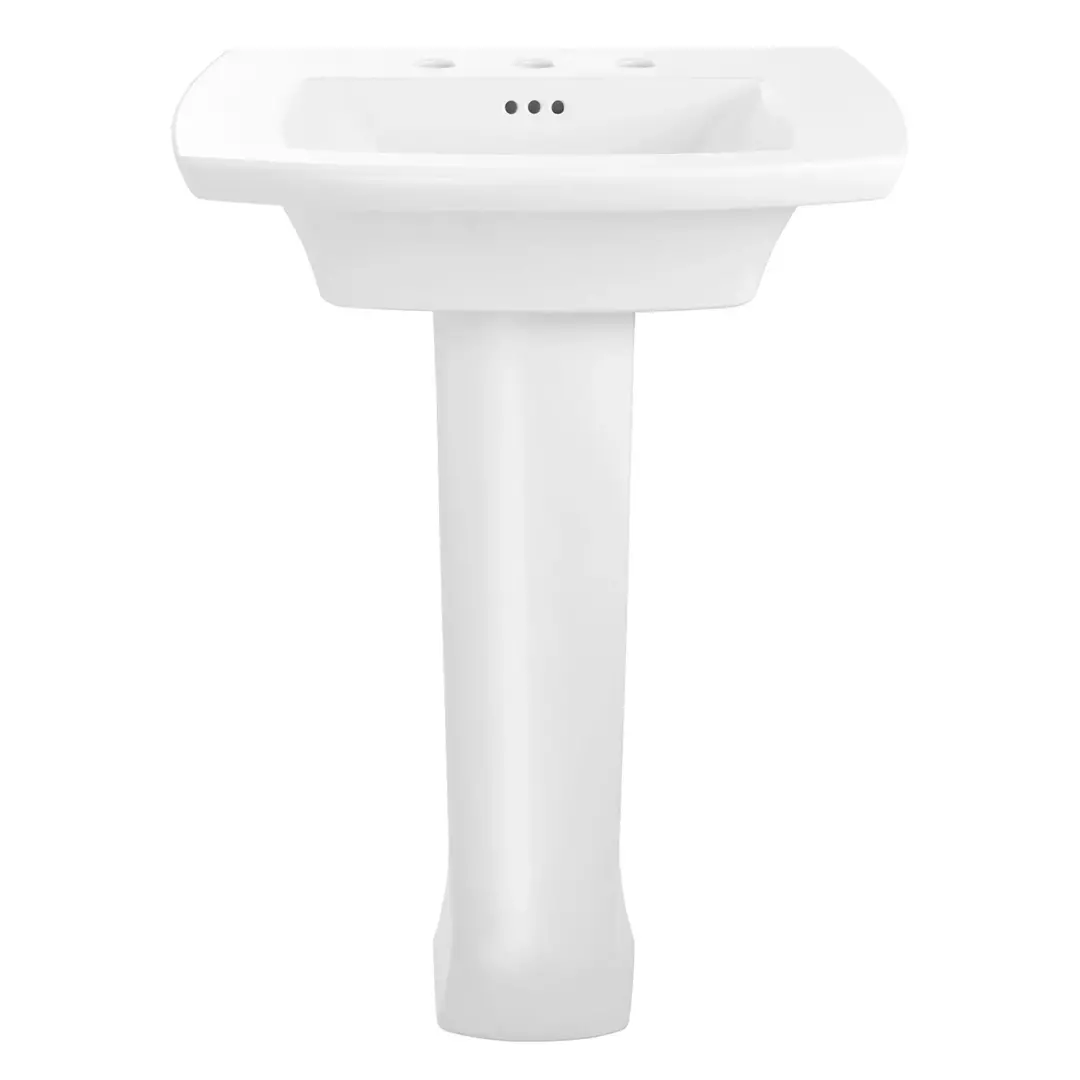 Edgemere® 8-Inch Widespread Pedestal Sink Top and Leg Combination material
