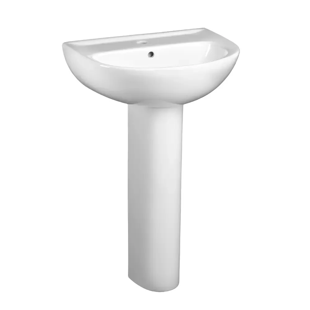 24-Inch Evolution® Center Hole Only Pedestal Sink Top and Leg Combination material