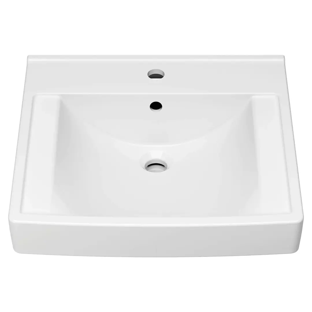 Decorum® 21 x 20-1/4-Inch (533 x 514 mm) Wall-Hung EverClean® Sink With Center Hole Only material