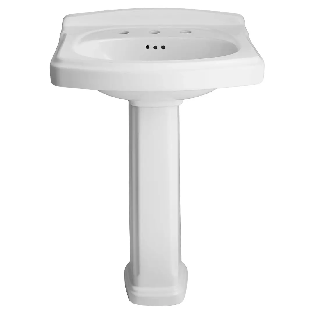 Portsmouth® 8-Inch Widespread Pedestal Sink Top and Leg Combination material