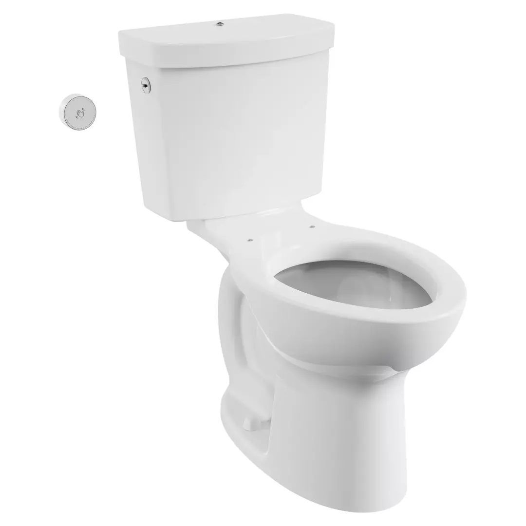 Cadet® Touchless Chair Height Elongated Toilet with Locking Device - Less Seat material