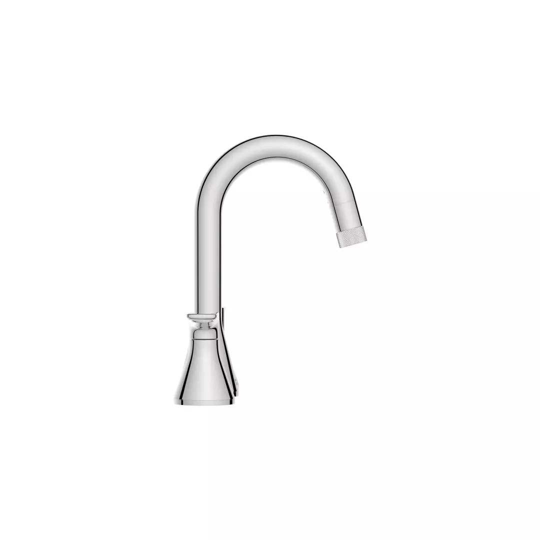 Aspirations 8-Inch Widespread 2-Handle Pull-Down Bathroom Faucet 1.2 gpm/4.5 L/min With Lever Handles material