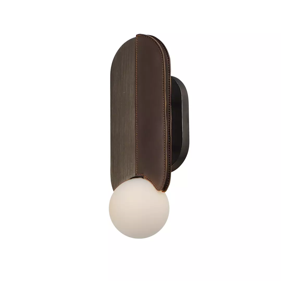 Stitched Down-Light Wall Sconce material