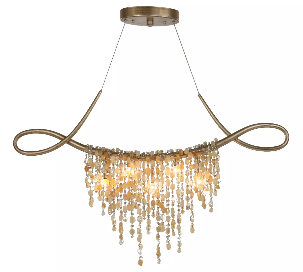Cradle 5-Light Linear Chandelier material