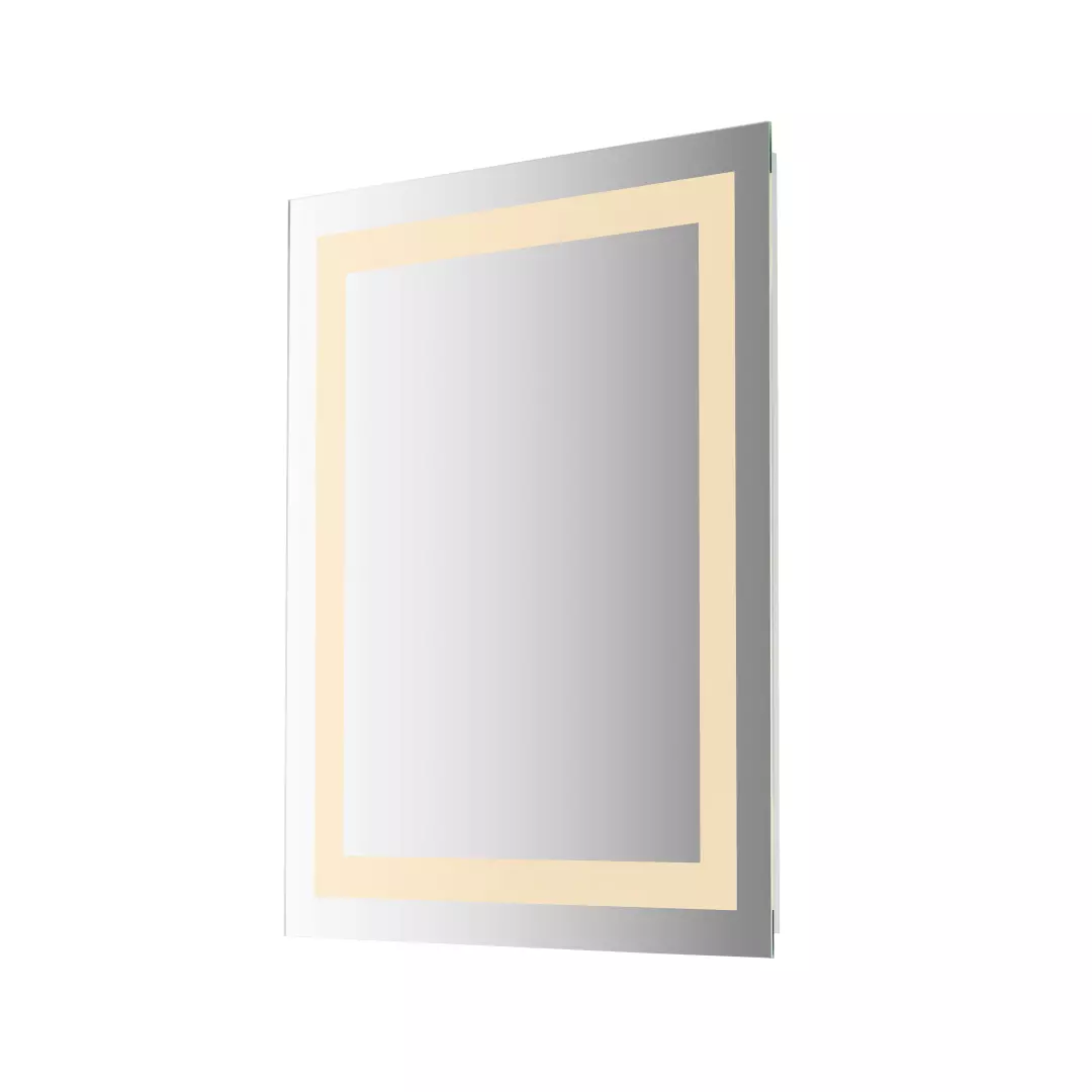 24"Wx30"H 5CCT Perimeter Frontlit LED Mirror material
