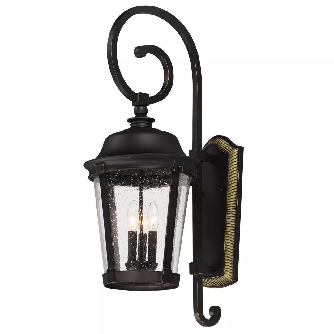 Dover Cast 3-Light Outdoor Wall Lantern material