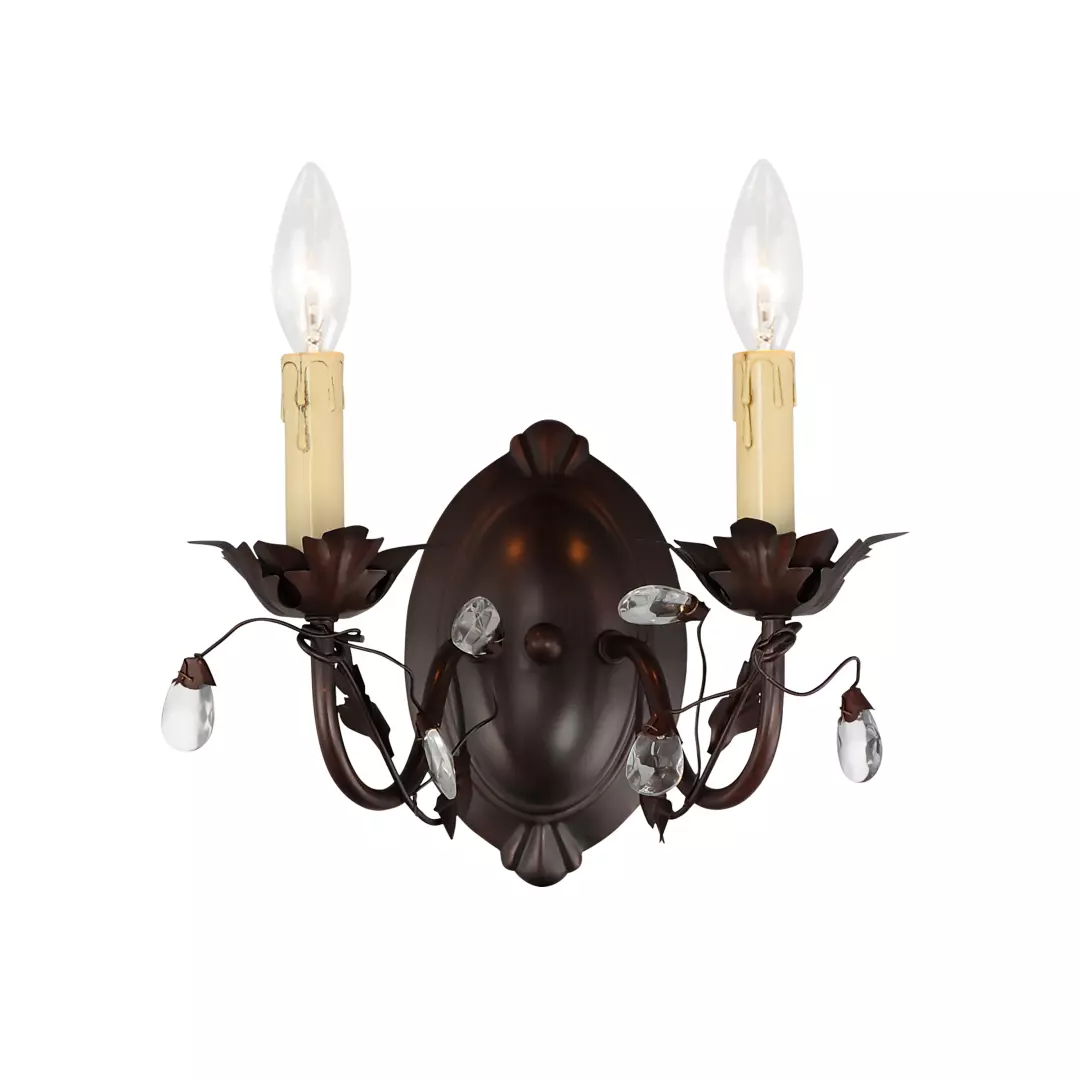 Elegante 2-Light Wall Sconce material
