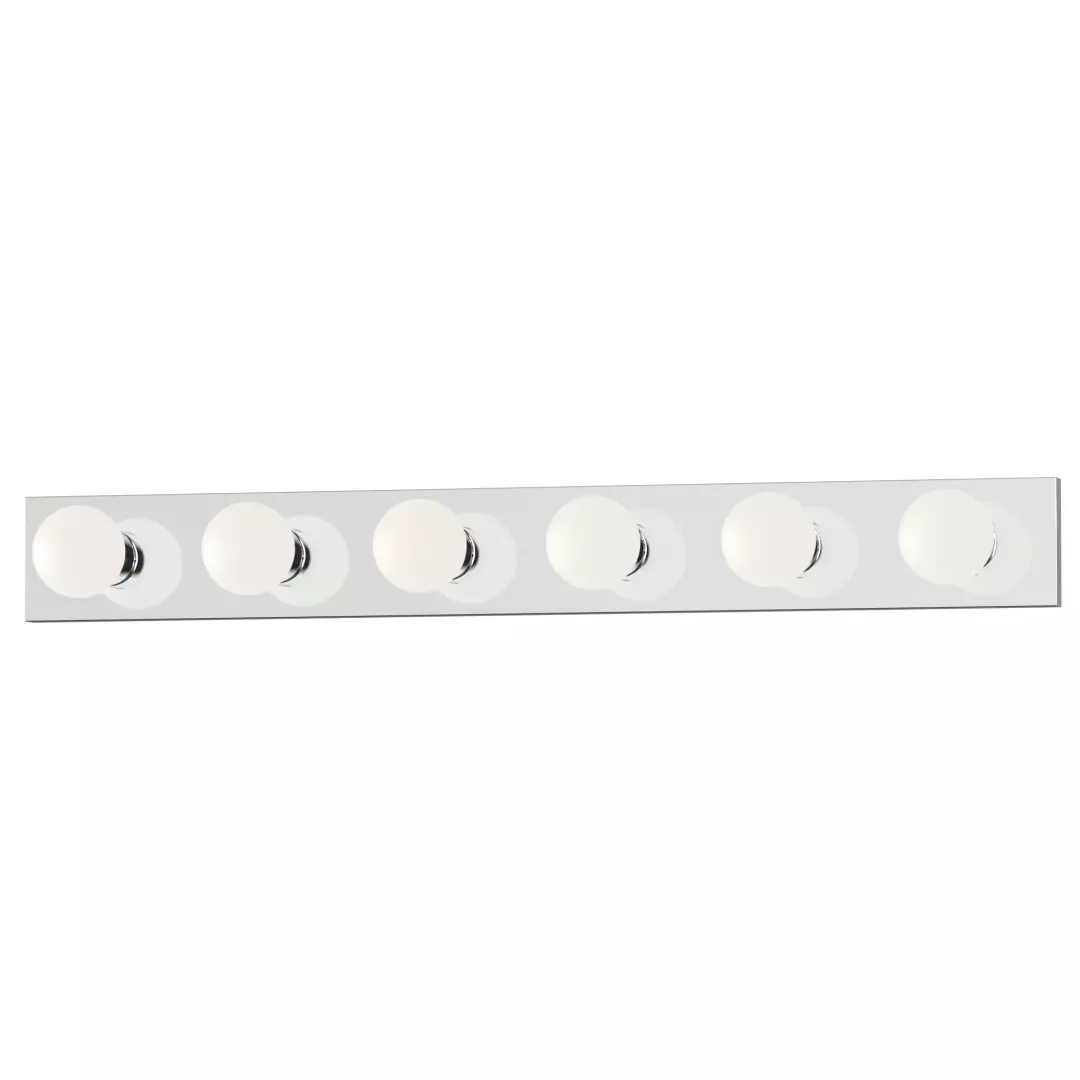 Essentials 6-Light Bath Vanity Strip Light material