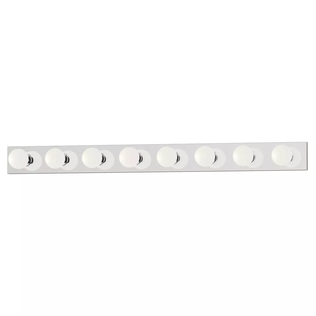 Essentials 8-Light Bath Vanity Strip Light material