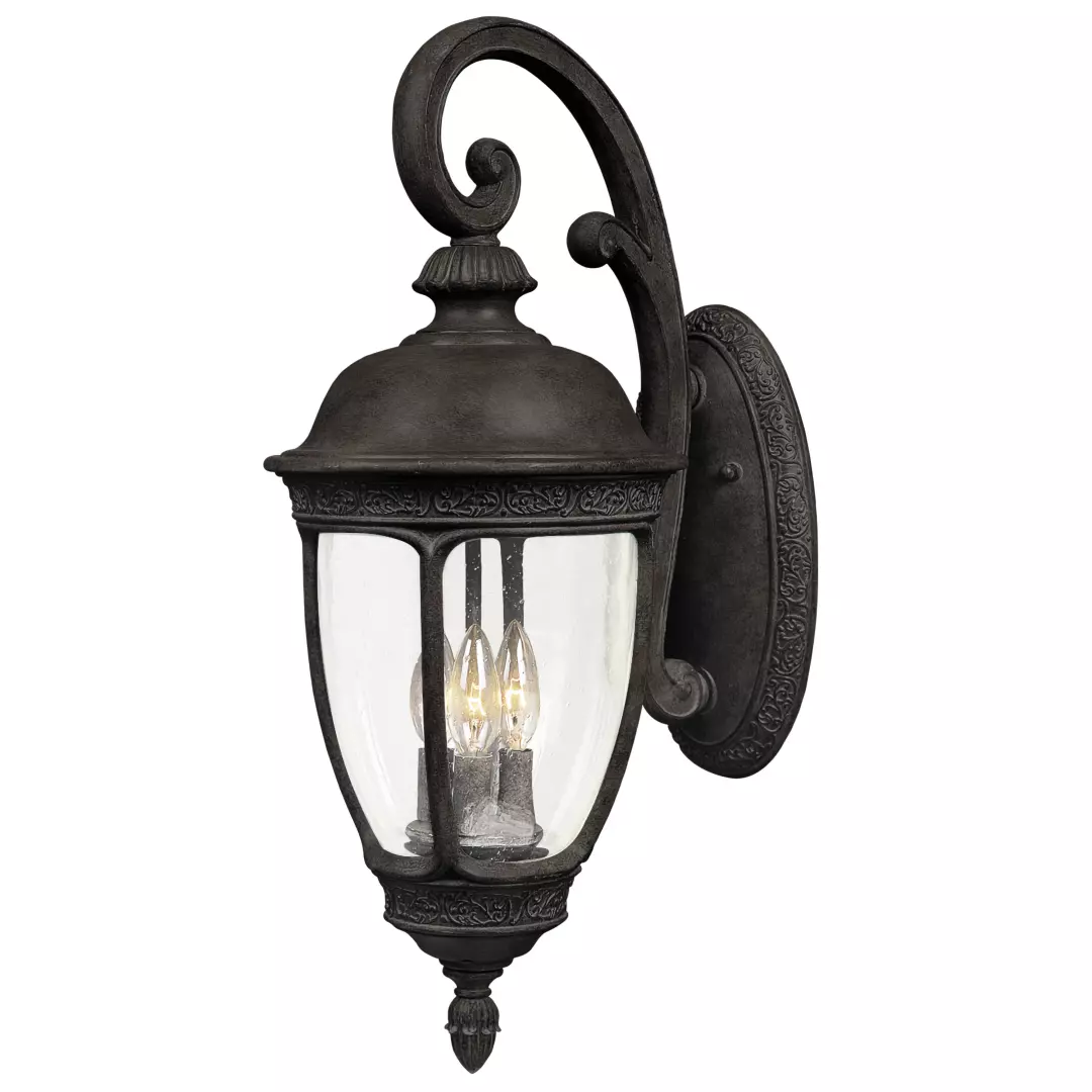 Knob Hill Cast 3-Light Outdoor Wall Lantern material