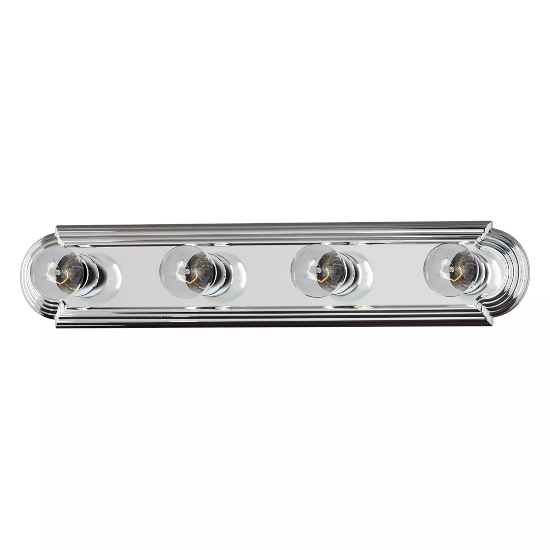 Essentials 4-Light Racetrack Bath Vanity Light material