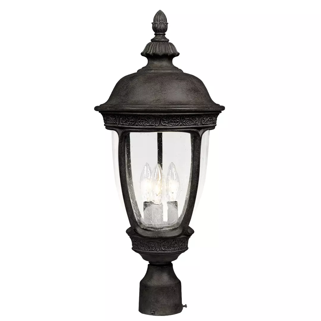 Knob Hill Cast 3-Light Outdoor Pole/Post Lantern material