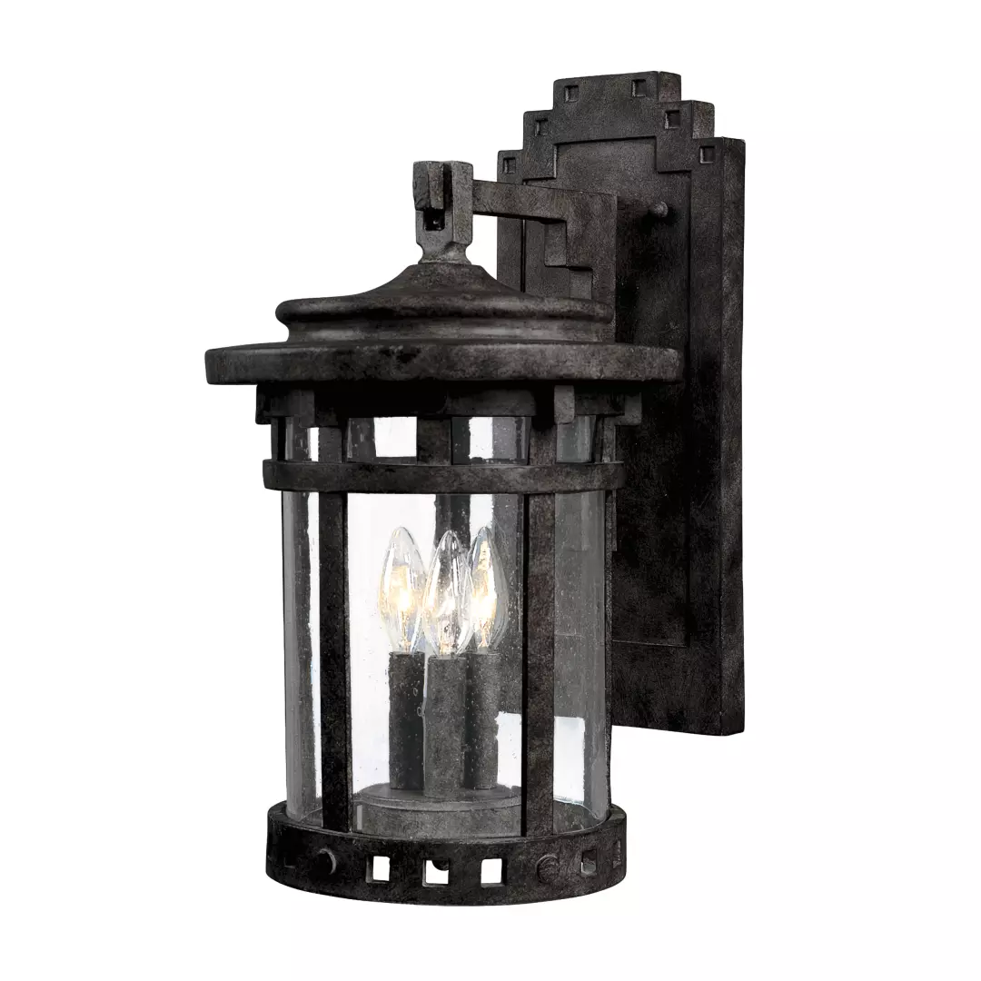 Santa Barbara Cast 3-Light Outdoor Wall Lantern material