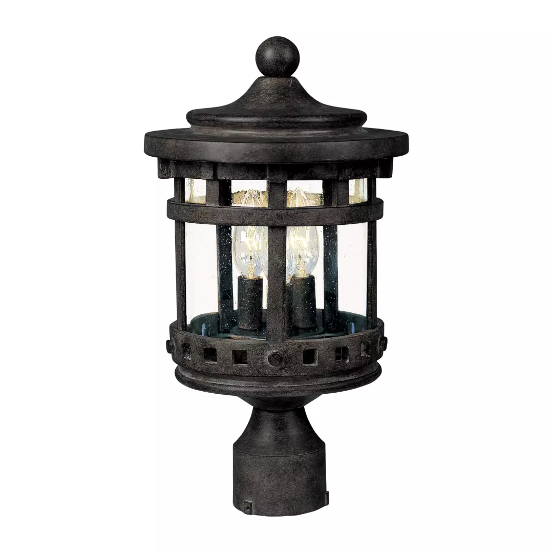 Santa Barbara Cast 3-LT Outdoor Pole/Post Lantern material