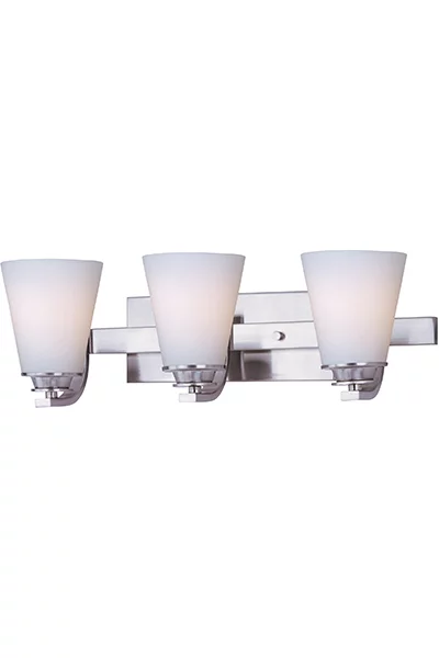 Conical 3-Light Bath Vanity material