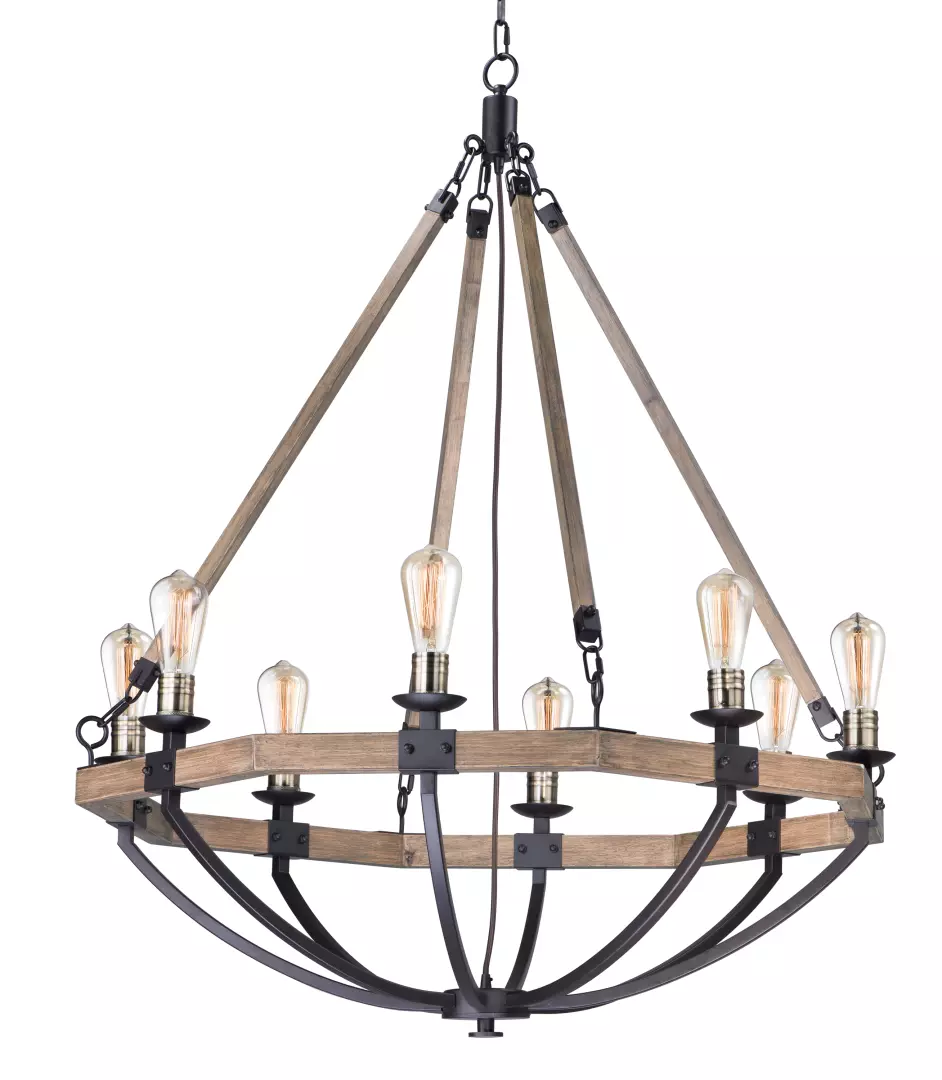 Lodge 8-Light Chandelier material