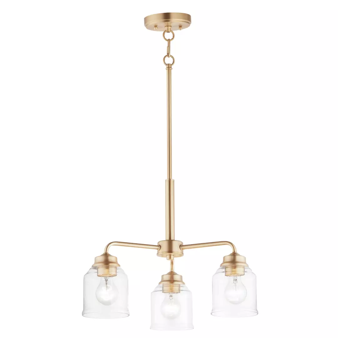 Acadia 3-Light Semi-Flush Mount/Chandelier material