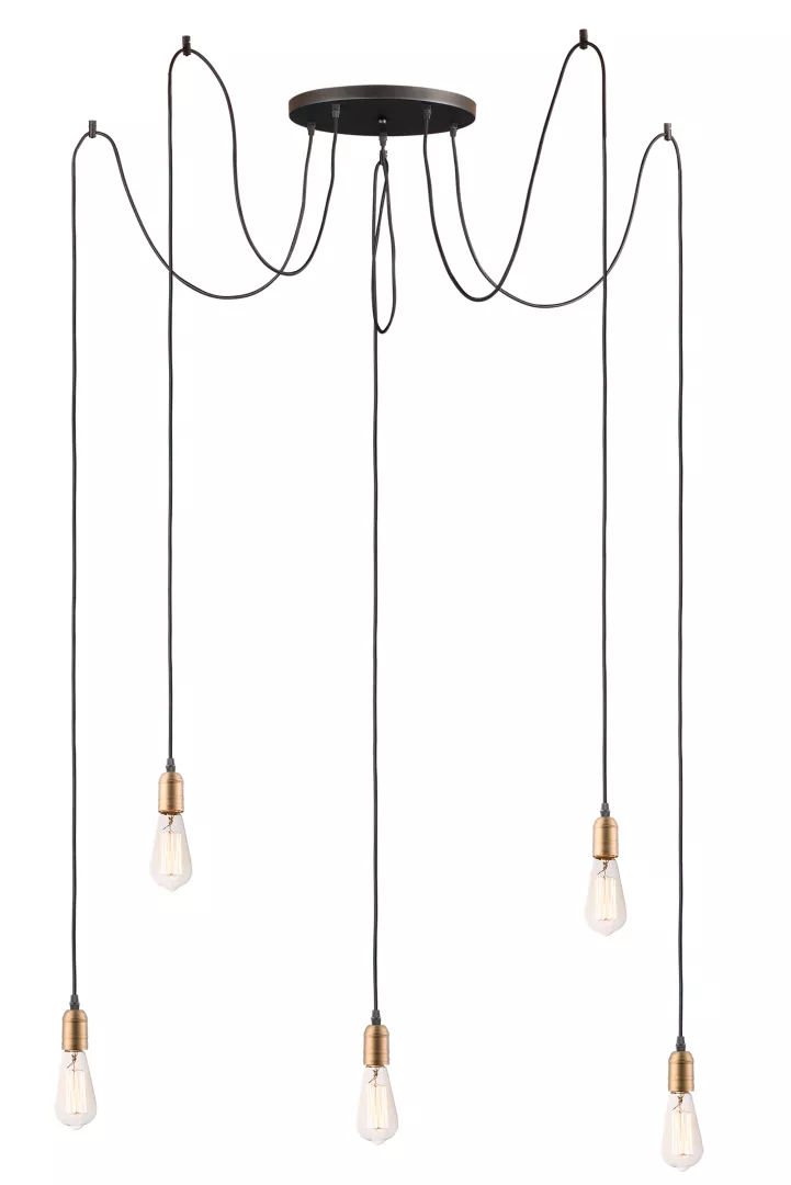 Early Electric 5-Light Pendant material