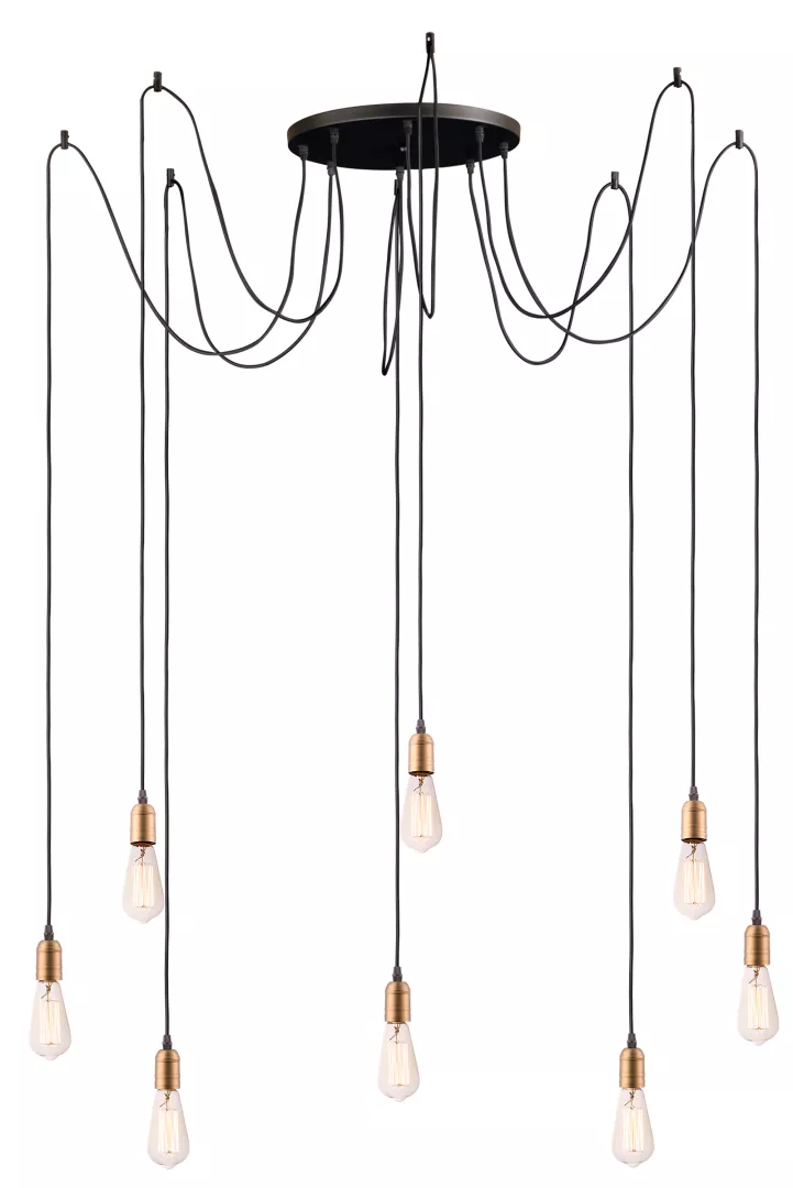Early Electric 8-Light Pendant material