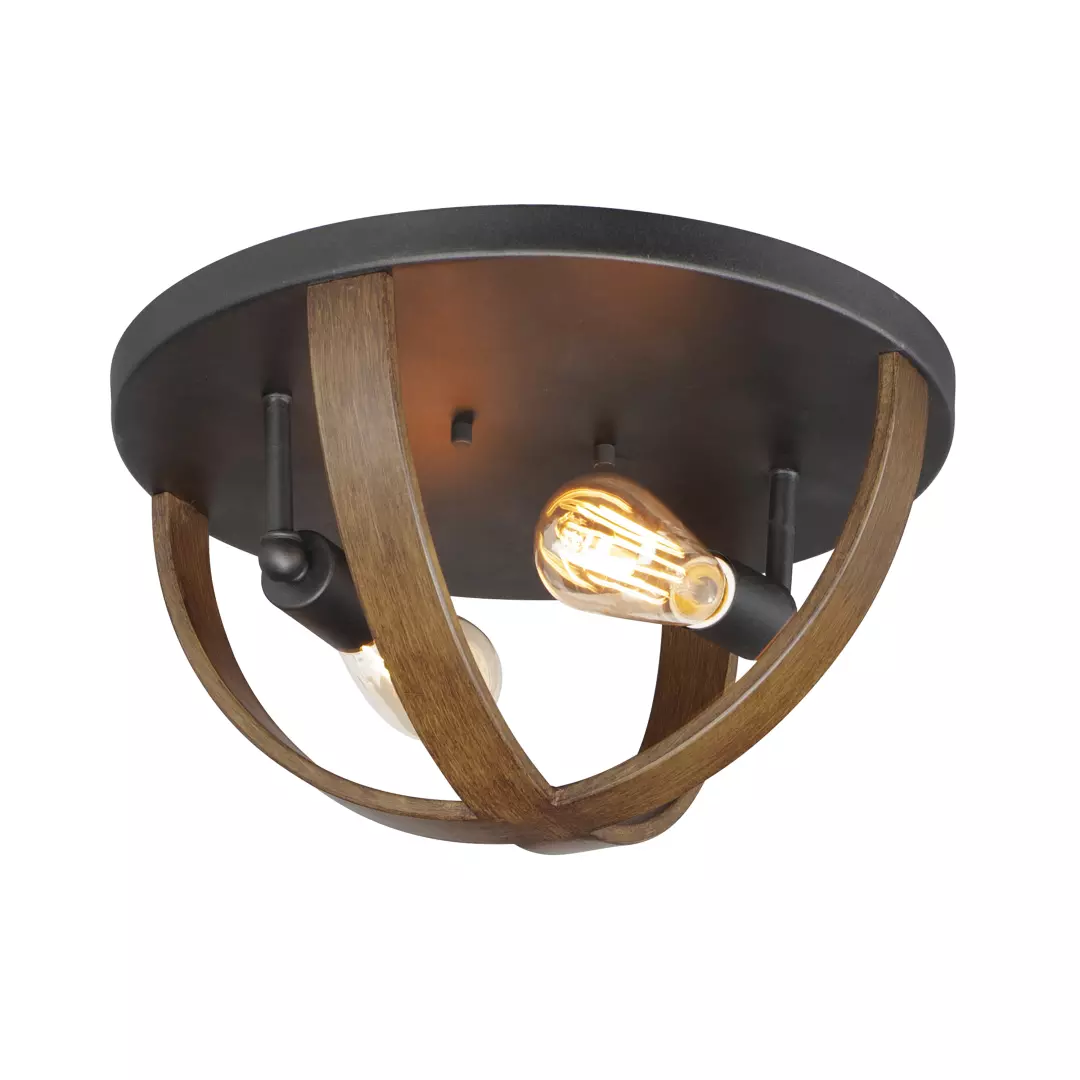 Compass 2-Light Flush Mount material