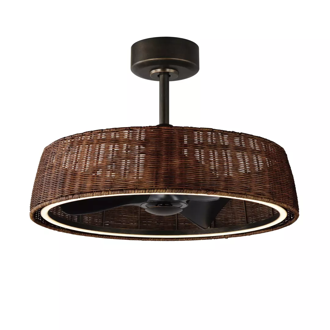 Tulum 28" Wifi-Enabled LED Fandelight material
