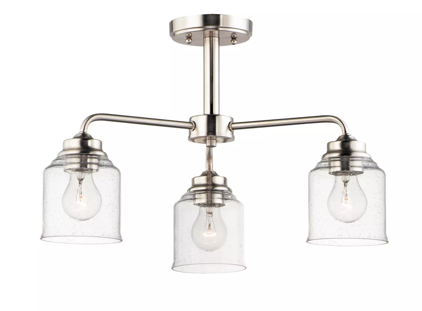 Acadia 3-Light Semi-Flush Mount/Chandelier material