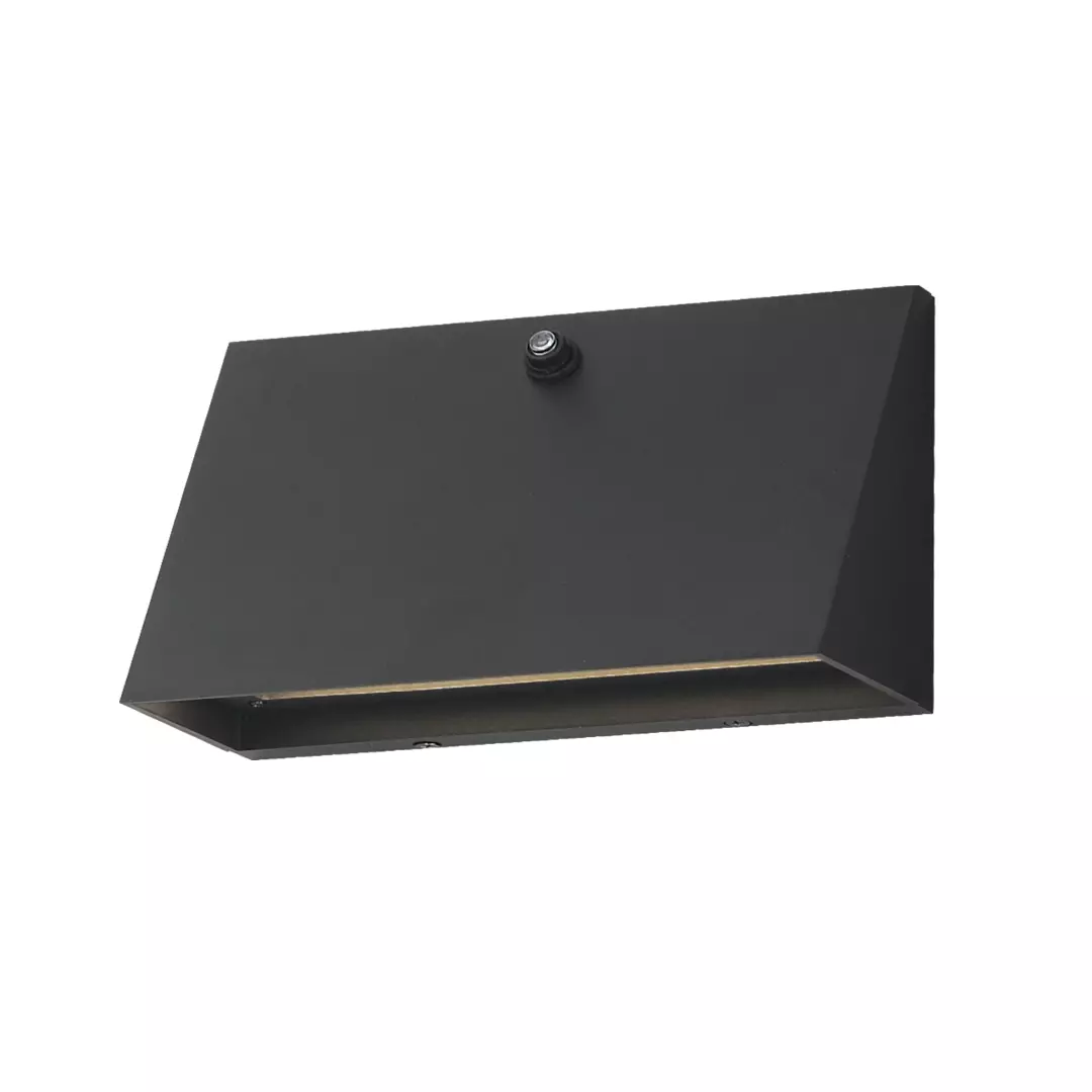 Pathfinder Wide LED Wall Sconce w Photocell material