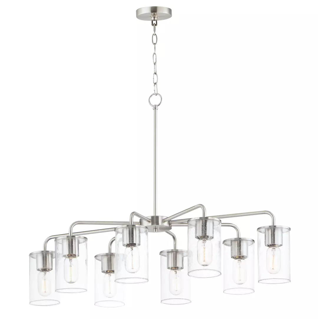 Sleek 8-Light Chandelier material