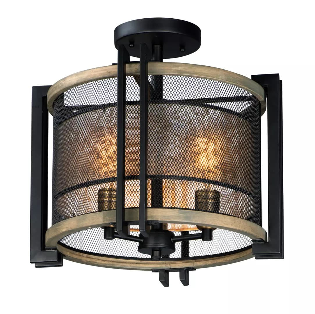 Boundry 3-Light Flush Mount material