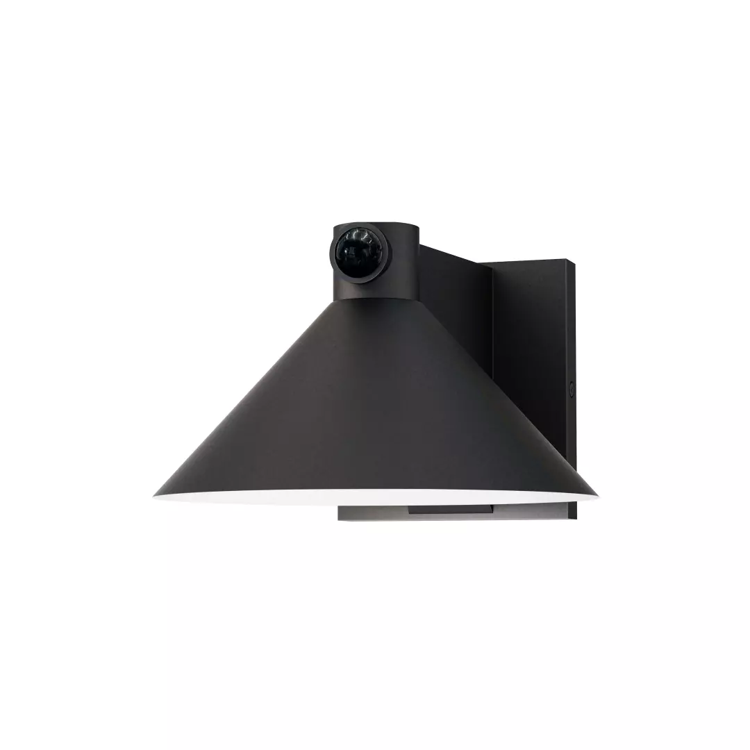 Conoid Medium LED Outdoor Wall Sconce W/ Dusk-Dawn material
