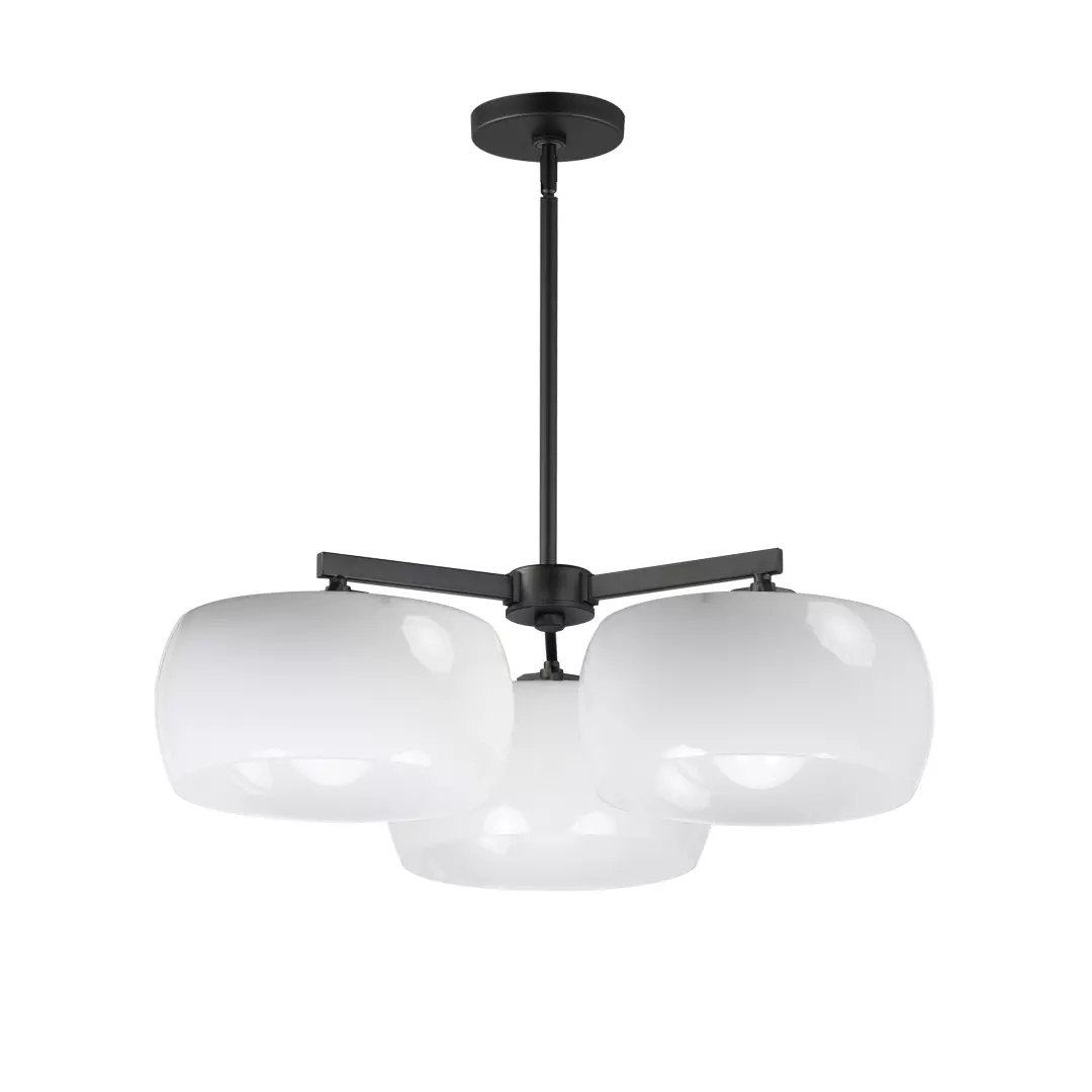 Glazed 3-Light Chandelier material