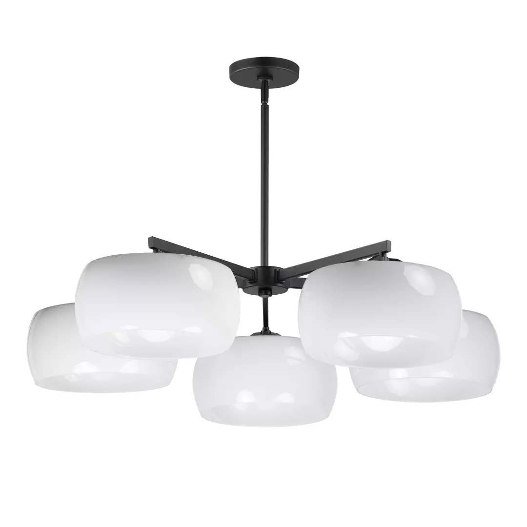 Glazed 5-Light Chandelier material