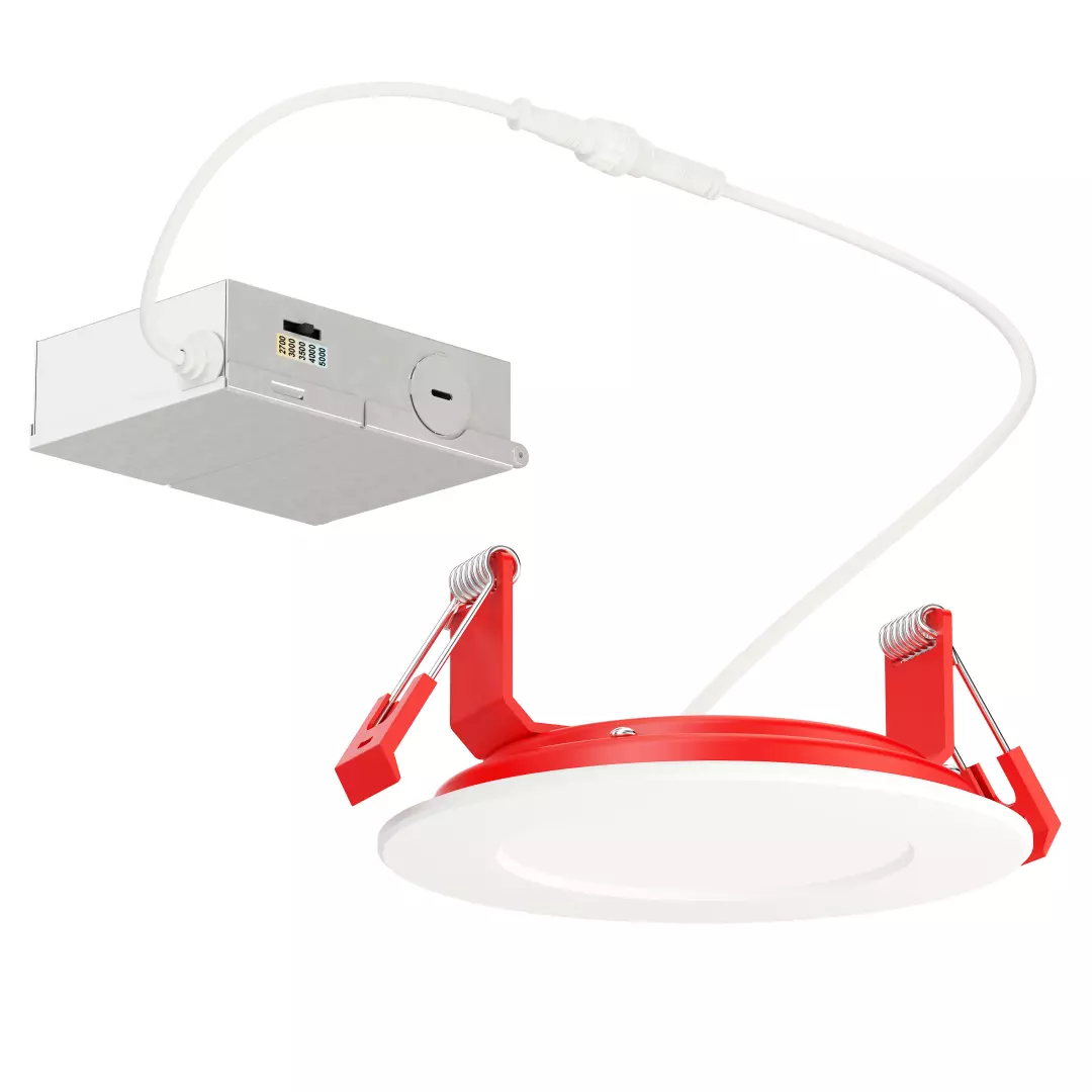 Fire Rated Slim 4" Recessed - Flat 5CCT material