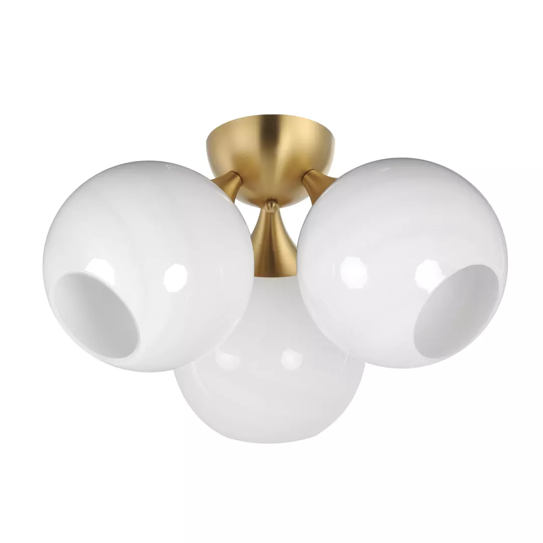 Neve 3-Light Semi Flush material