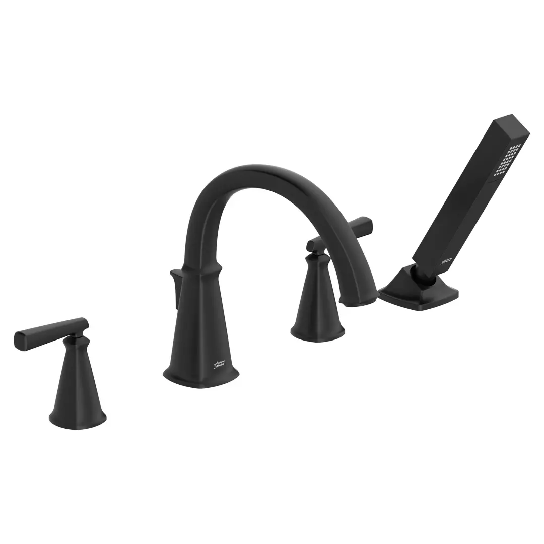 Edgemere® Bathtub Faucet With Lever Handles and Personal Shower for Flash® Rough-In Valve material