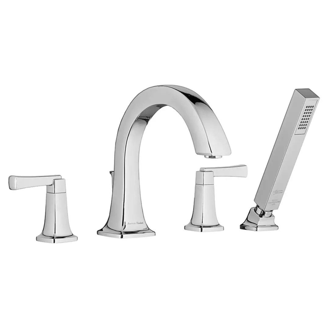 Townsend® Bathtub Faucet With Lever Handles and Personal Shower for Flash® Rough-In Valve material