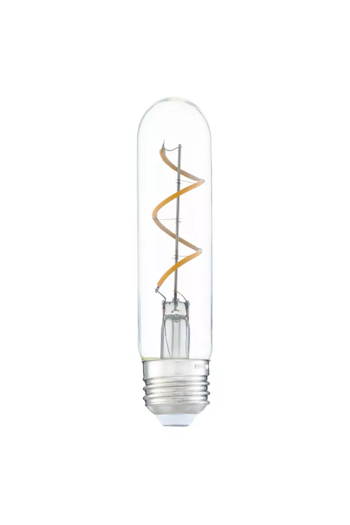 4W LED E26 T10 Clear Dimmable 2700K 5" material