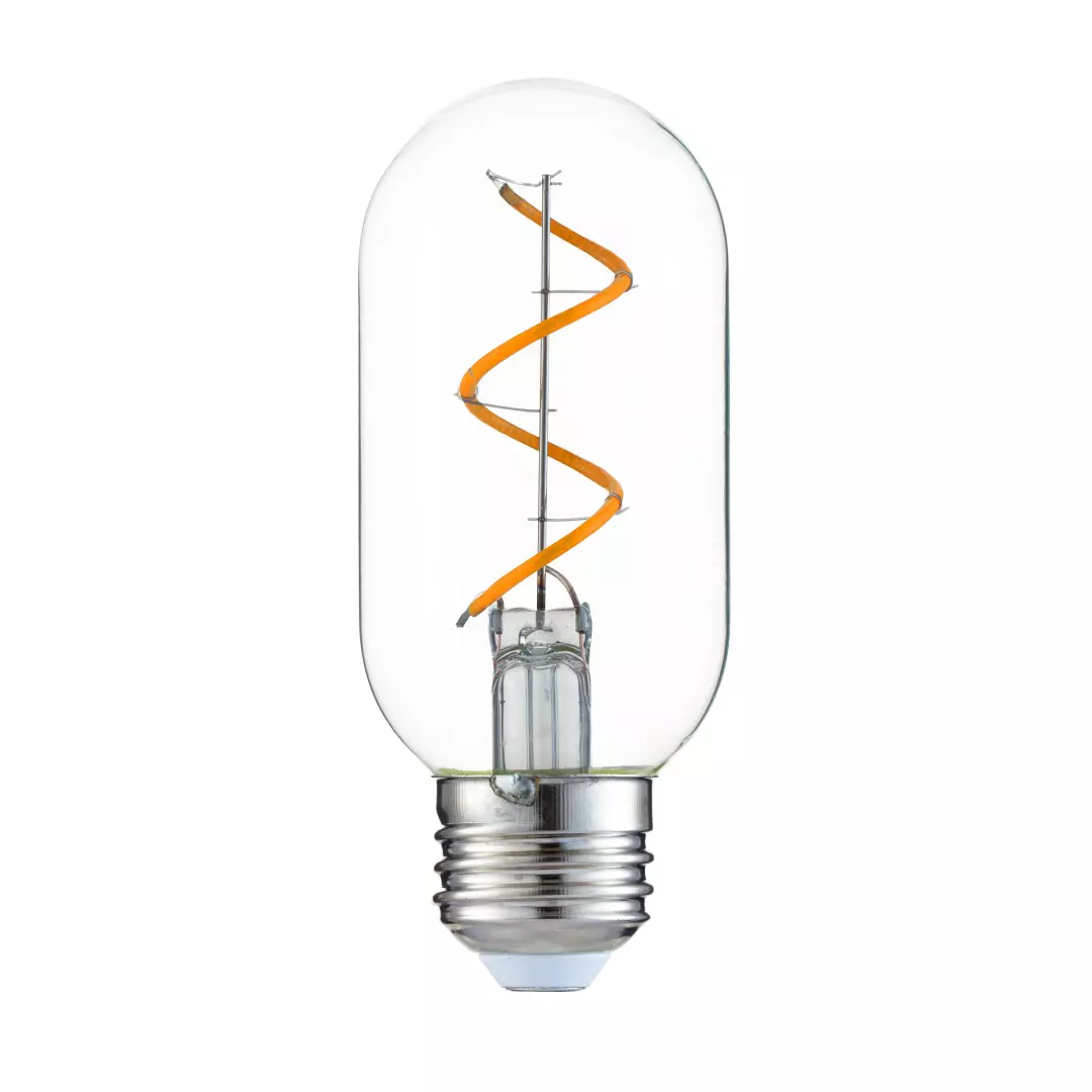 4W LED E26 T14 Clear Dimmable 2200K - 4.25" material