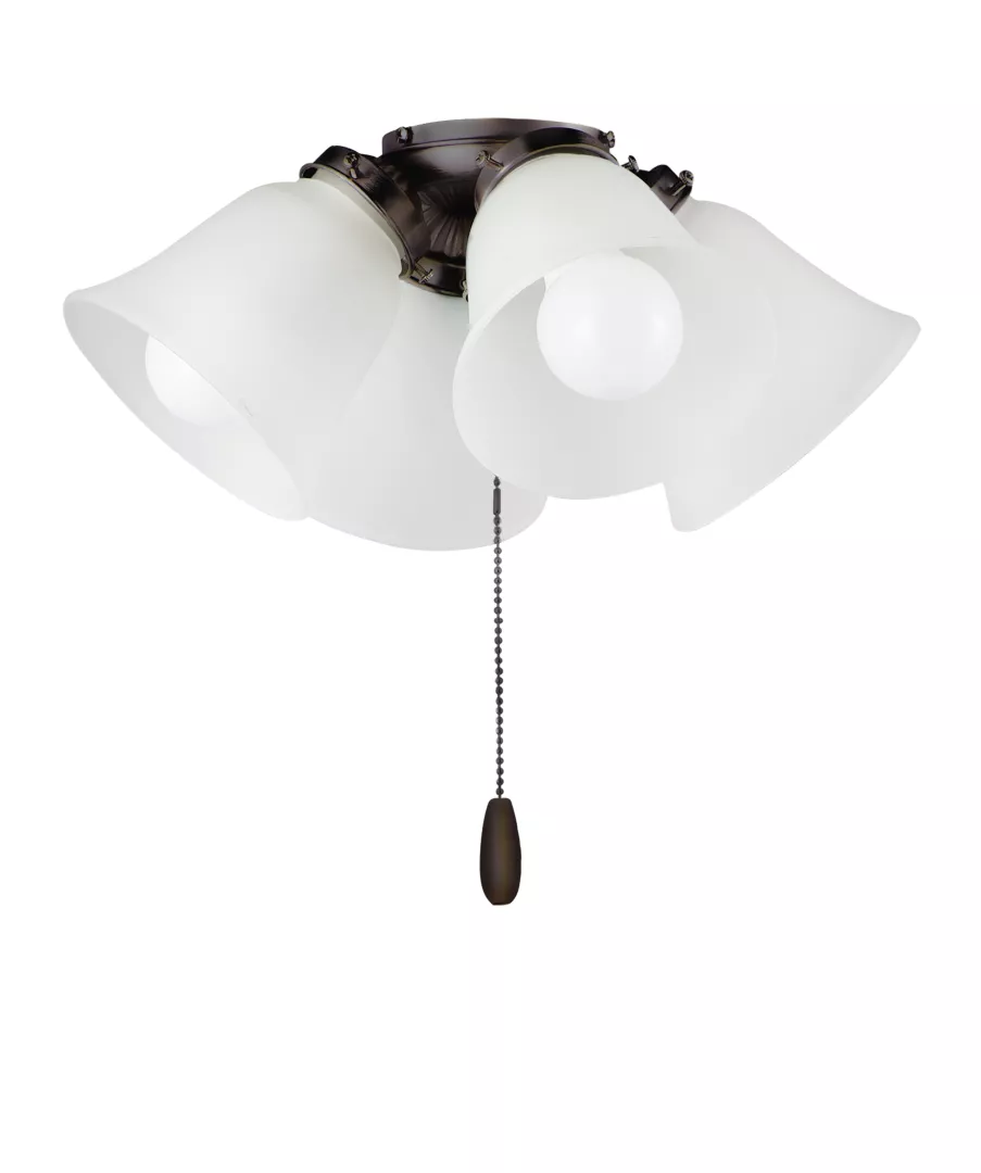 4-Light LED Ceiling Fan Light Kit w/Bulbs material